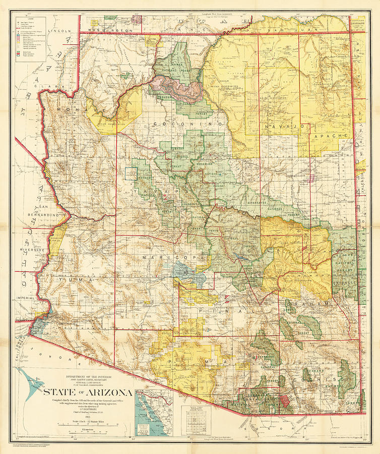 State Of Arizona Compiled Chiefly From The Official Records Of The 