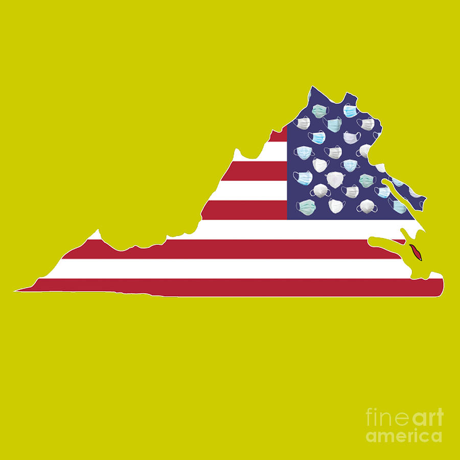 State Of Virginia Digital Art