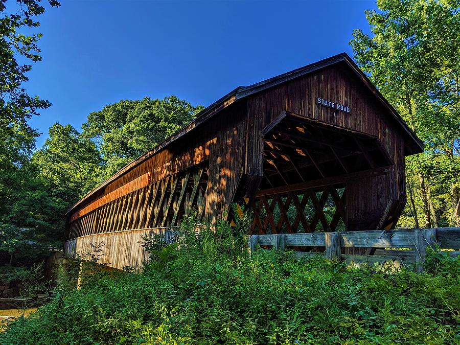 State Road Covered Bridge Photograph by Brad Nellis