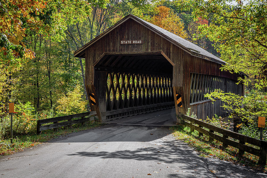 State Road Covered Bridge Photograph by Dale Kincaid