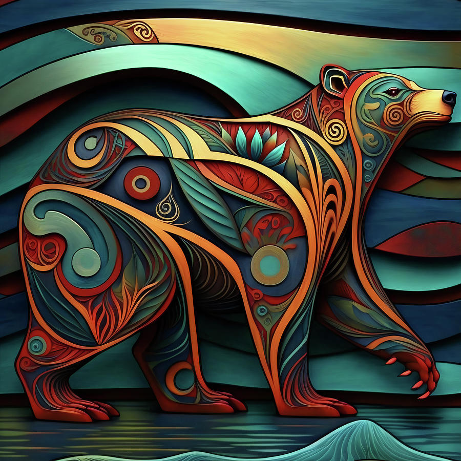 Wildlife Digital Art - Statement Bear by iTCHY