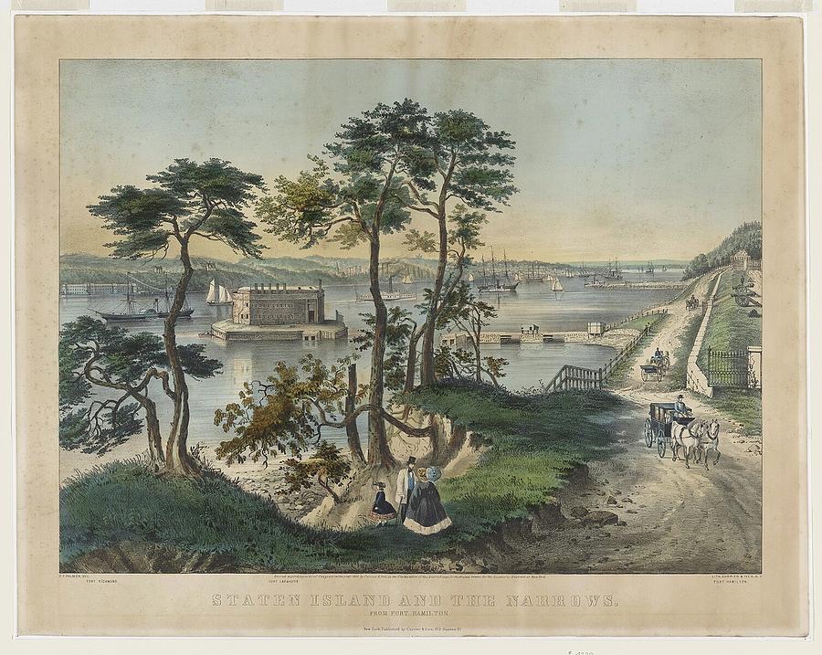 Staten Island and the Narrows from Fort Hamilton Photograph by Popular Art