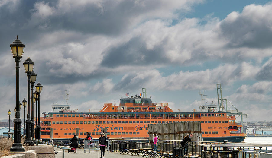 Staten Island Ferry, NYC Photograph by Marcy Wielfaert