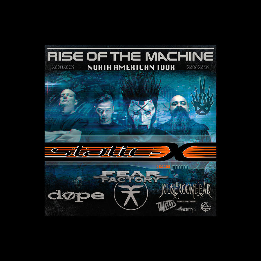 Static X Rise Of The Machine Tour 2023 Iy22 Digital Art by Indah Yose