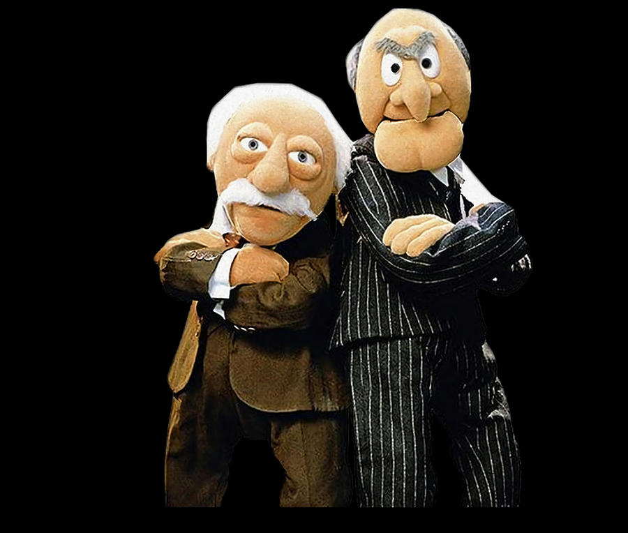 Statler And Waldorf Poster Vintage Painting By Carlie Alexander - Fine 