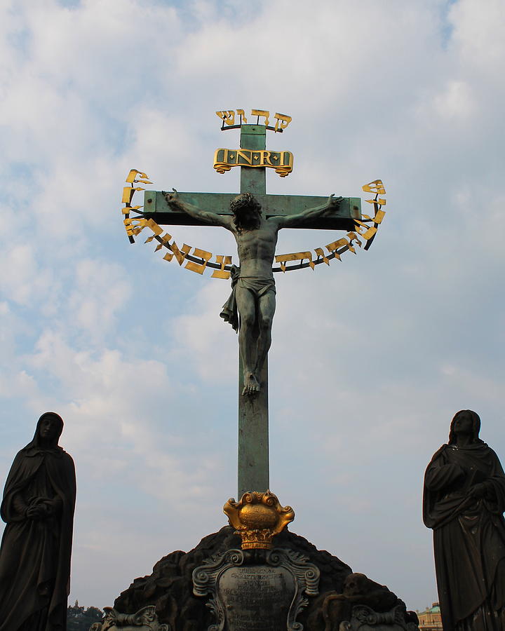 Statuary of the St. Cross with Calvary Photograph by Jindra Noewi