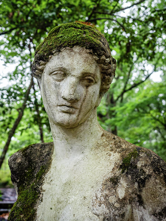 Garden Photograph - Statue #1 at MacCallum More Gardens Chase City Virginia by Robby Batte