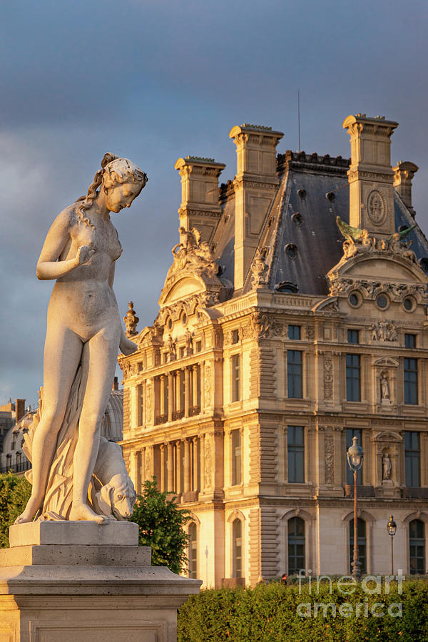 Paris Photograph - Statue below Musee du Louvre by Brian Jannsen