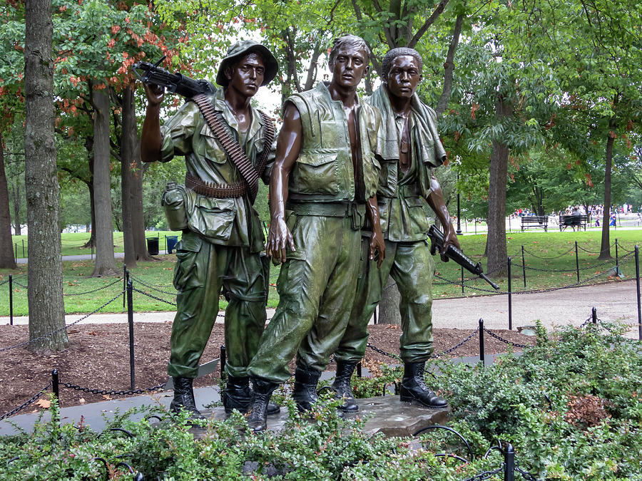 Statue For Veterans Photograph