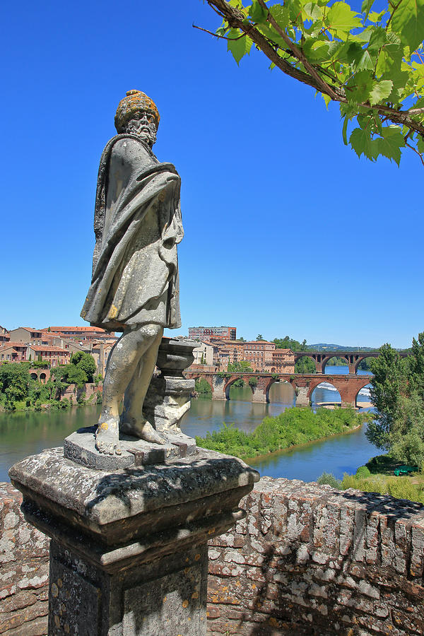 Statue in the formal gardens of the Palais de Berbie in Albi, France. Photograph by David Forman