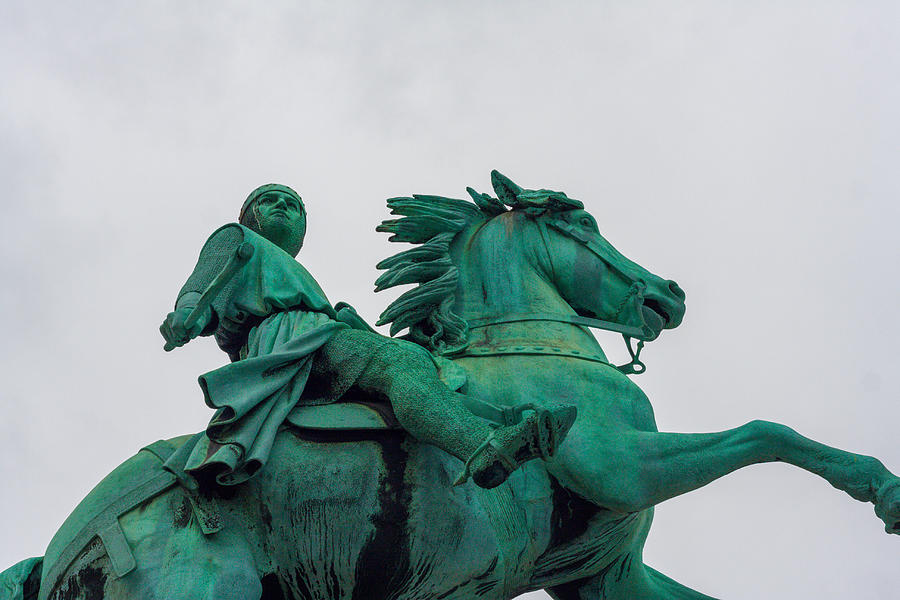 Statue of Absalon, founder of Copenhagen, Denmark Photograph by Flottmynd