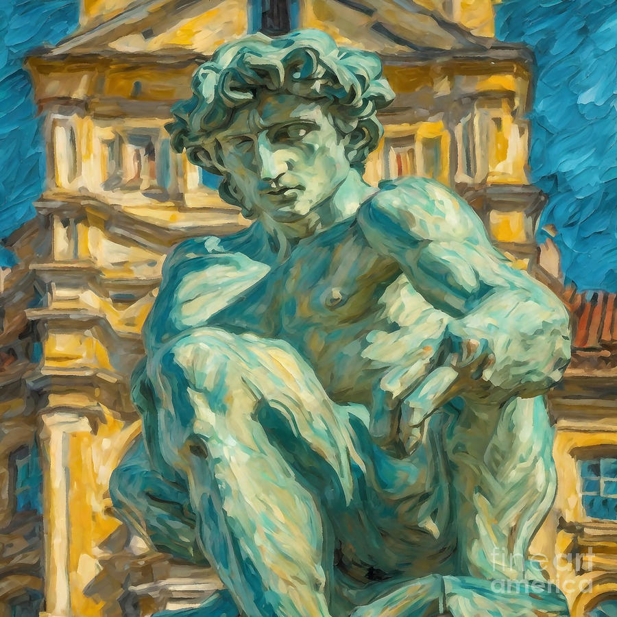 Statue of David Florence Digital Art by Grover Mcclure - Fine Art America