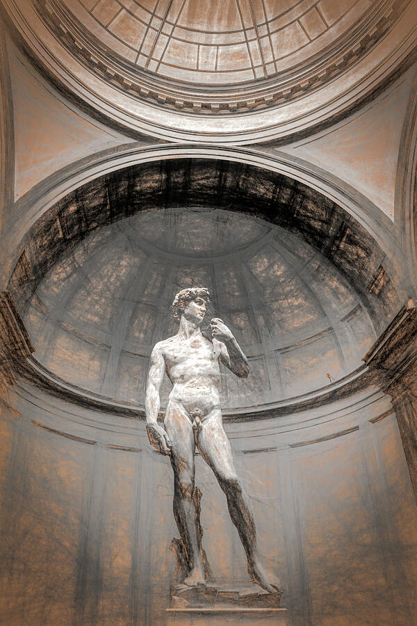 Statue of David with Effects Photograph by Joe Myeress