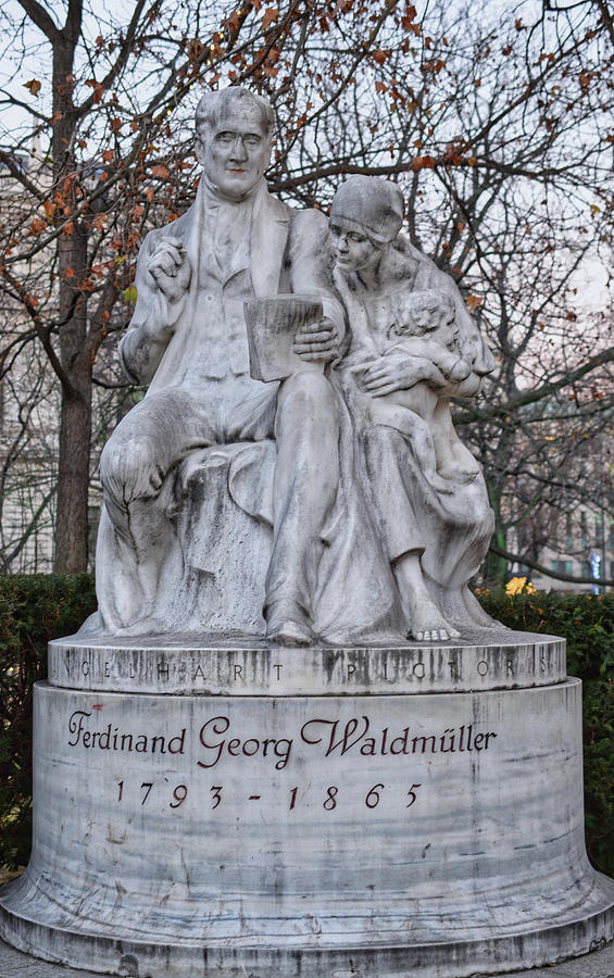 Statue Of Ferdinand Georg Waldmueller Photograph