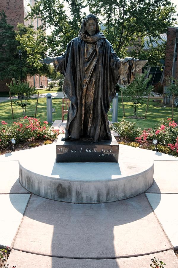 Statue of Jesus Christ at SNU Photograph by Buck Buchanan