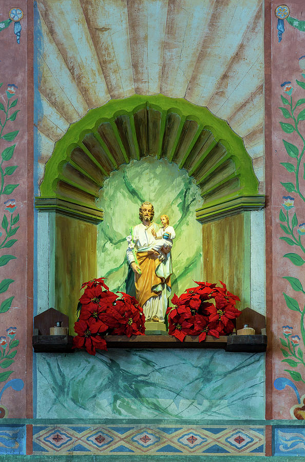 Statue of Jesus in La Purisima Conception mission CA Photograph by Steven Heap