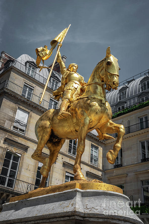 Joan Of Arc Photograph - Statue of Joan of Arc, Paris by Delphimages Photo Creations