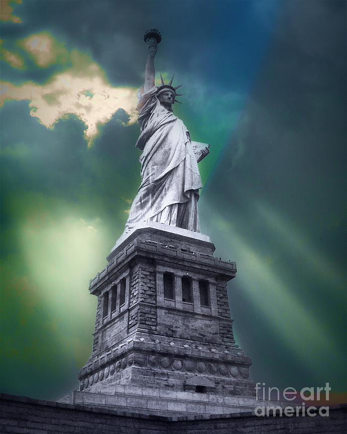 Statue Of Liberty Digital Art by Anthony Ellis