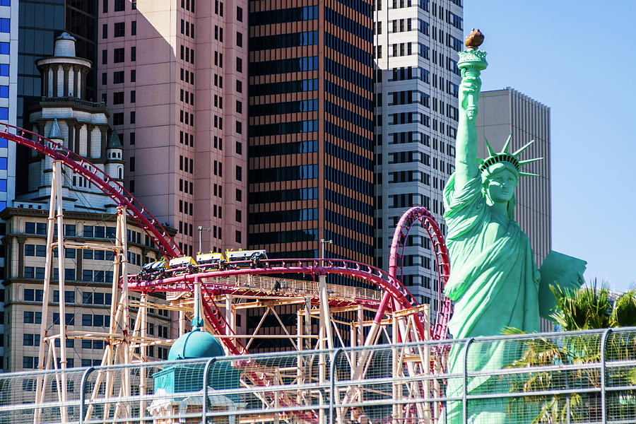 Statue of Liberty at New York Las Vegas Photograph by Tatiana Travelways