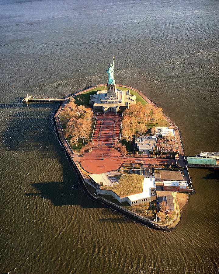 Statue of Liberty Ellis Island Photograph by Bill Swartwout
