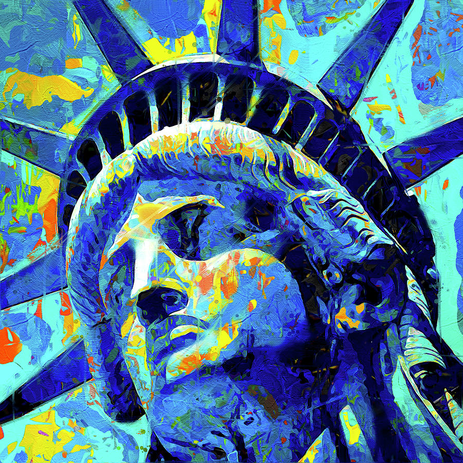 Statue of Liberty Five Pop Art Painting by Stephen Chambers - Fine Art ...