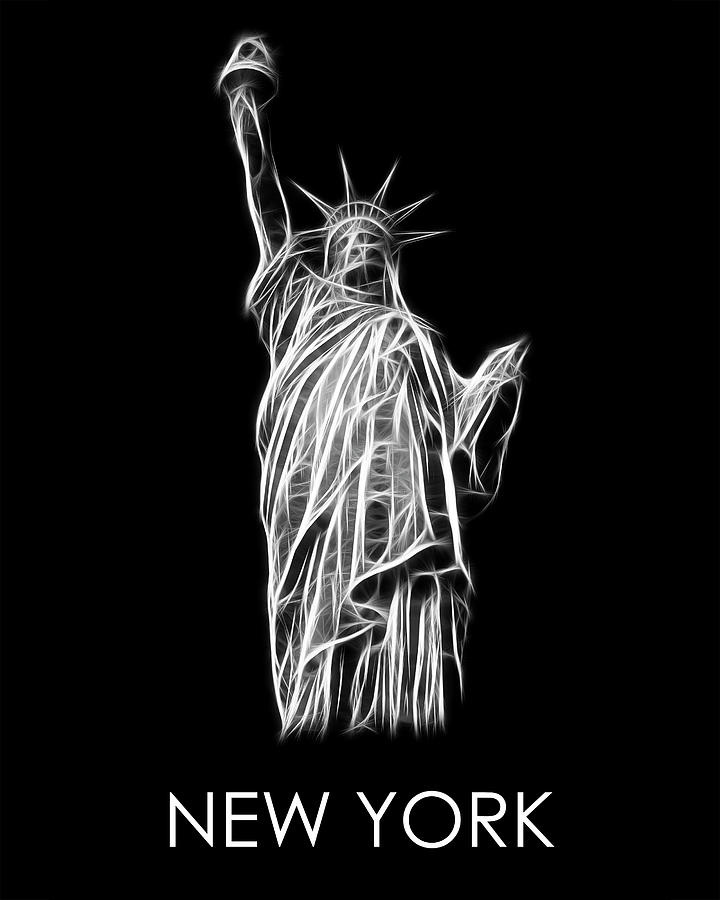 Brooklyn Bridge Photograph - Statue of Liberty Fractal by Adam Romanowicz