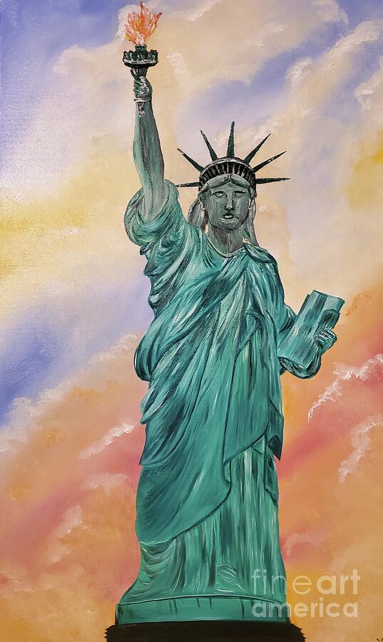 Statue of Liberty Painting by Mevlida Sofic - Fine Art America