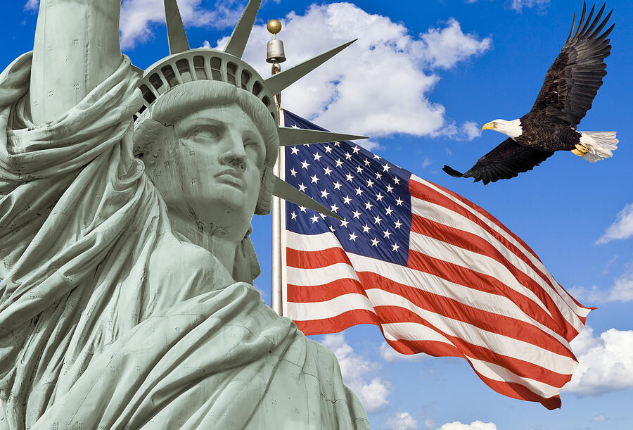 Statue Of Liberty Print OE Digital Art by We The People Prints Statue Of Liberty Print OE Digital Art by We The People Prints