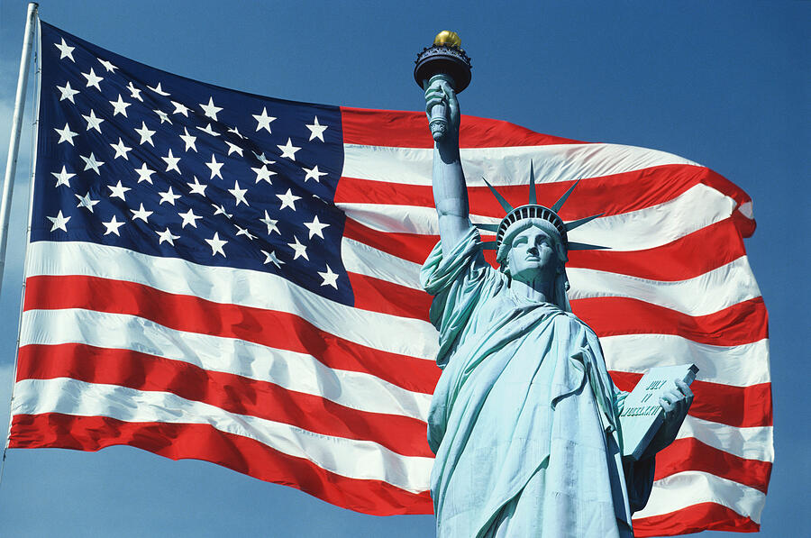 Statue Of Liberty Print ON Digital Art by We The People Prints