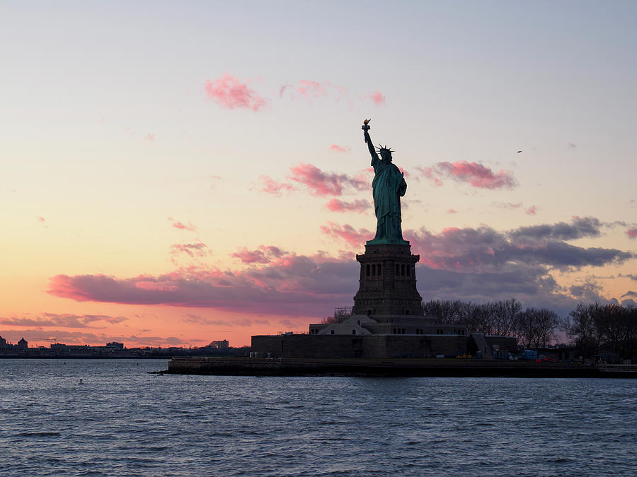 Statue of Liberty Silhouette Photograph by Mary Lee Dereske