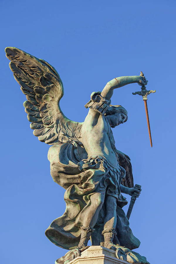 Statue of Michael the Archangel Photograph by Artur Bogacki