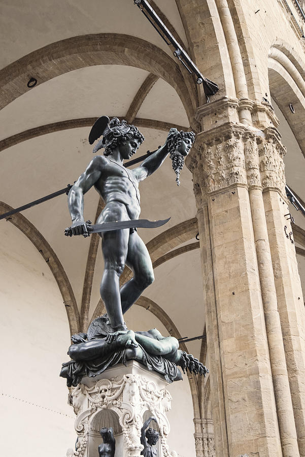 Statue of Perseo in Loggia dei Lanzi, Florence Italy Photograph by Martinedoucet