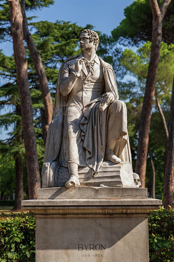Statue of Poet Lord Byron Photograph by Artur Bogacki