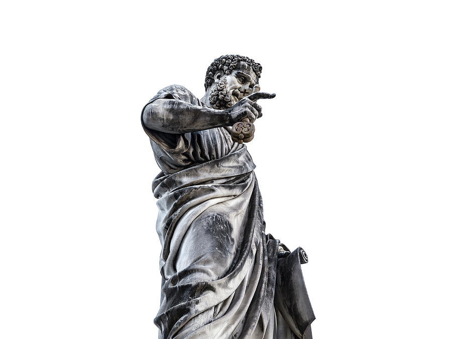 Statue of St. Peter in St. Peters Square Photograph by Fabiano Di Paolo