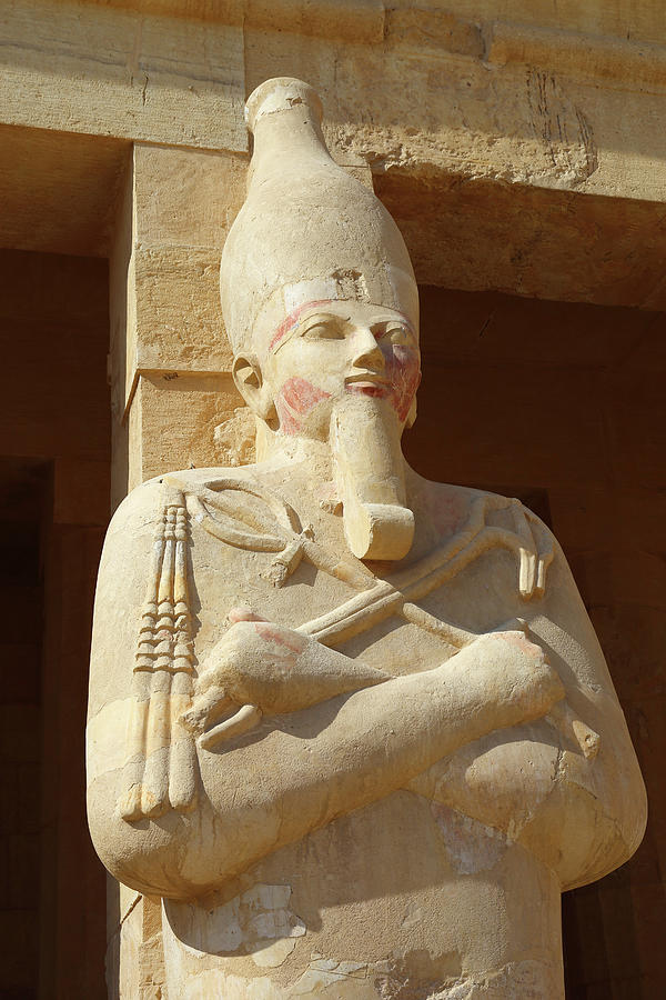 Statue of the Queen Hatshepsut in temple Photograph by Mikhail Kokhanchikov