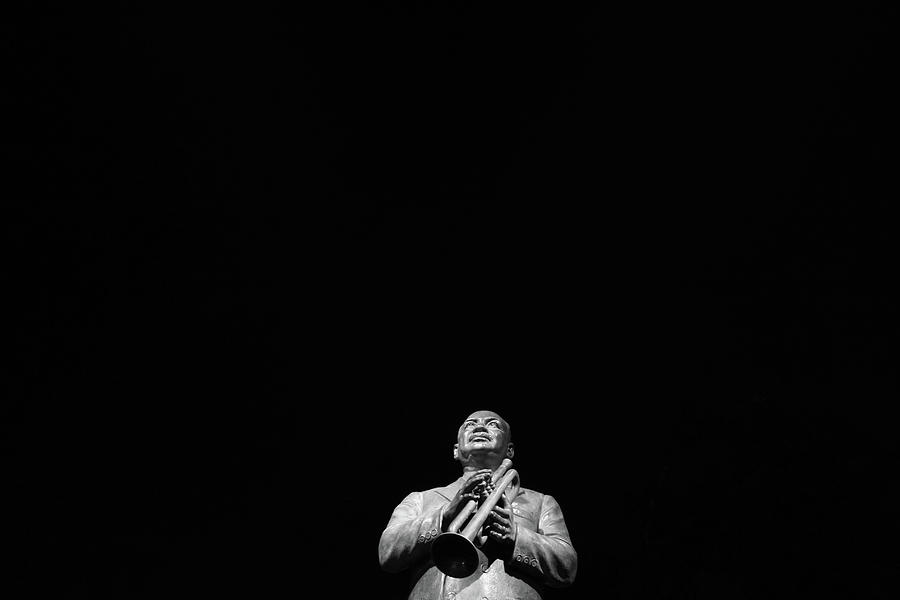 Statue of W.C. Handy in Night Photograph by Kelly Tippett | Fine Art ...