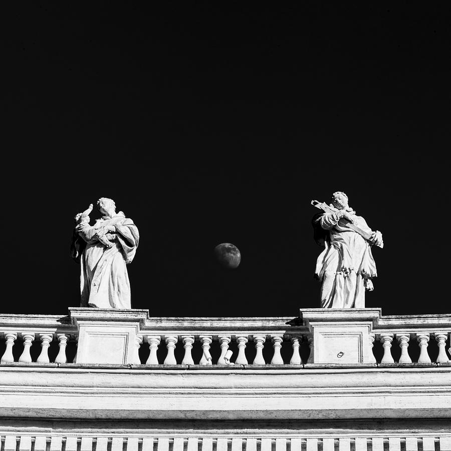 Statues at St. Peters Square in Rome, Italy Photograph by Fabiano Di Paolo
