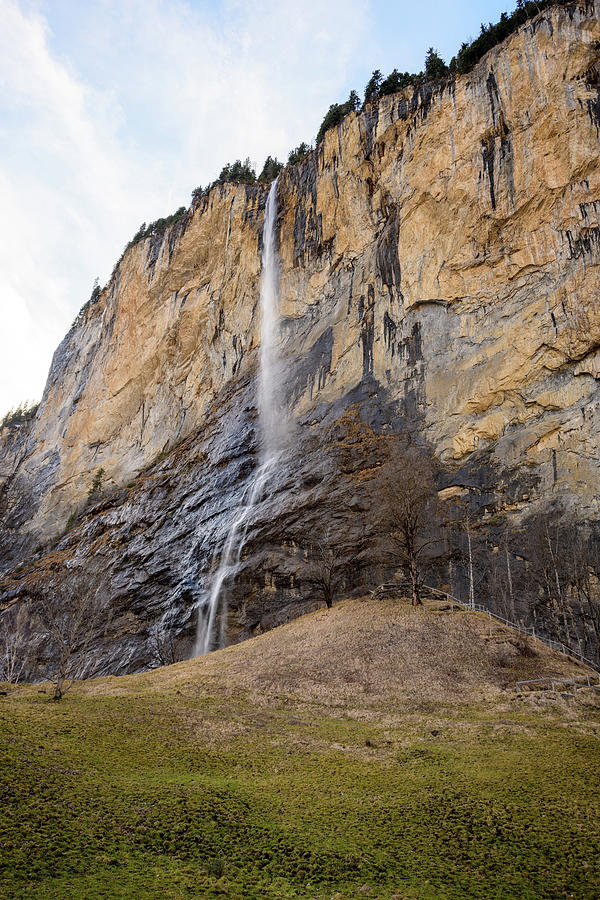 Mountain Photograph - Staubbach Waterfall by Svetlana Sewell