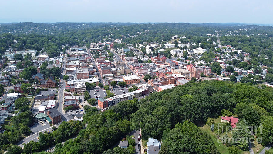 Staunton, Virginia from above Sears Hill Photograph by Ben Schumin ...