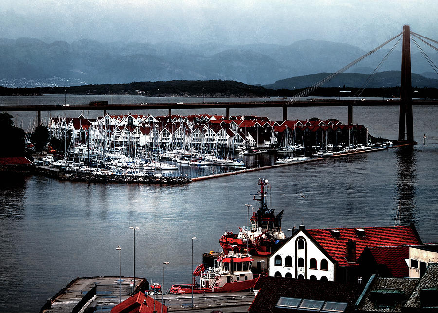 Stavanger Harbor Photograph by Jim Hill