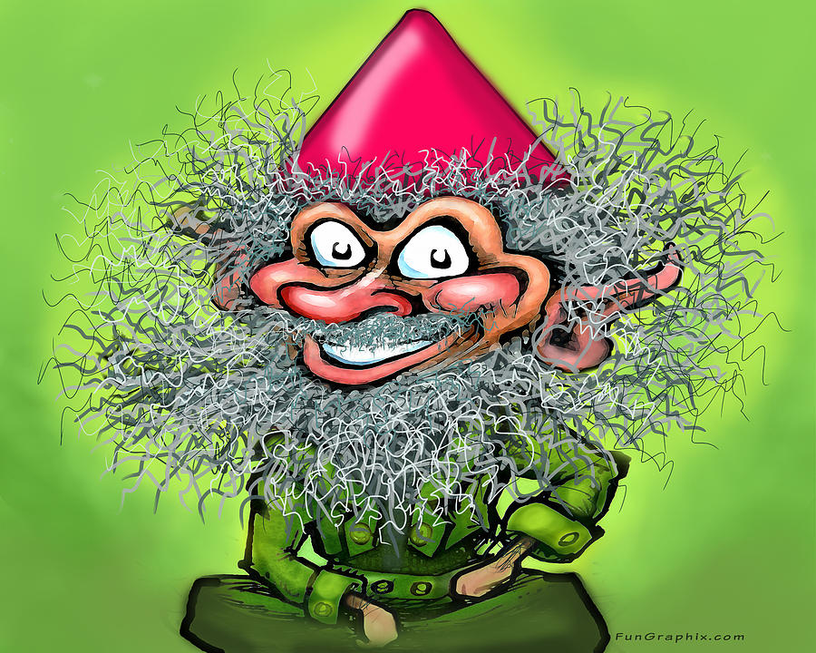 Stay At Home Gnome Digital Art