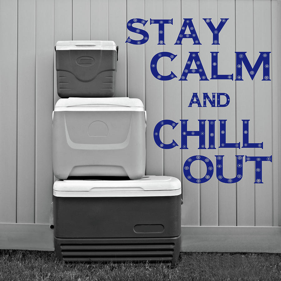Stay Calm And Chill Out Digital Art by Kathy K McClellan