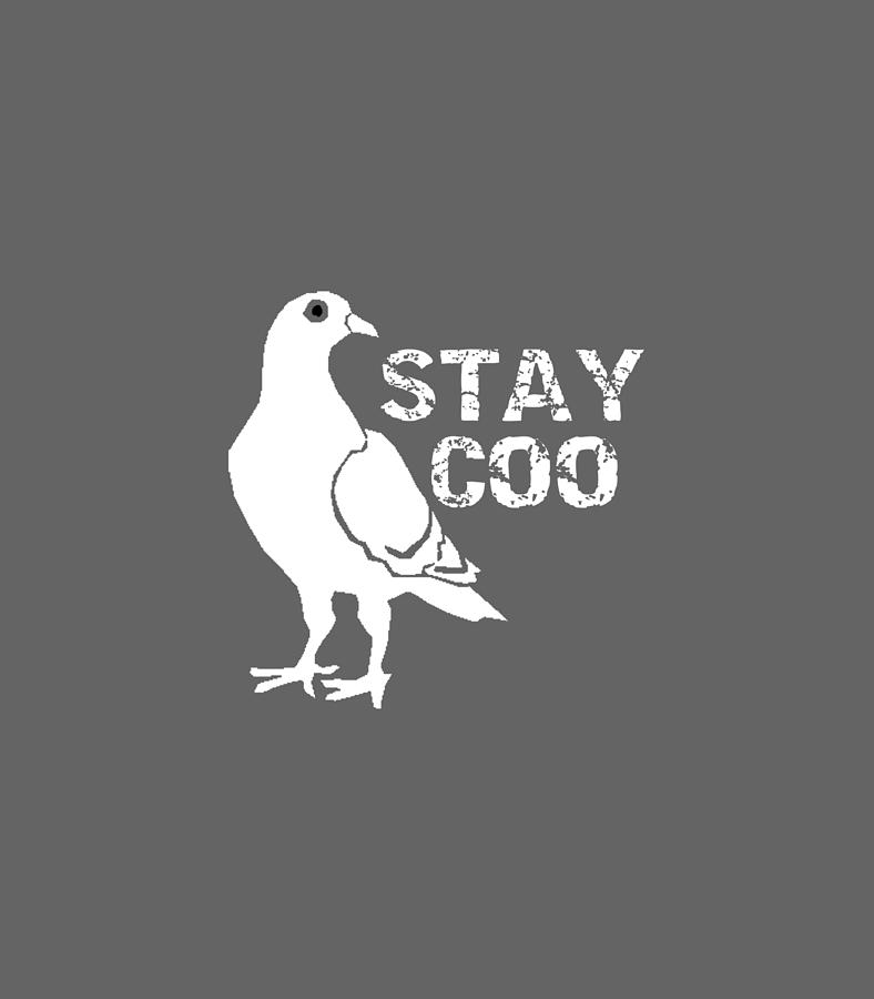 Stay Coo T-shirt Funny Pigeon Shirt Humorous Bird Shirt 