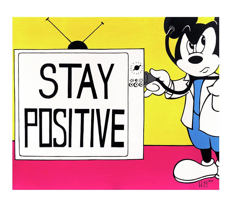 Stay positive Drawing by Ivelina Momcheva Pixels