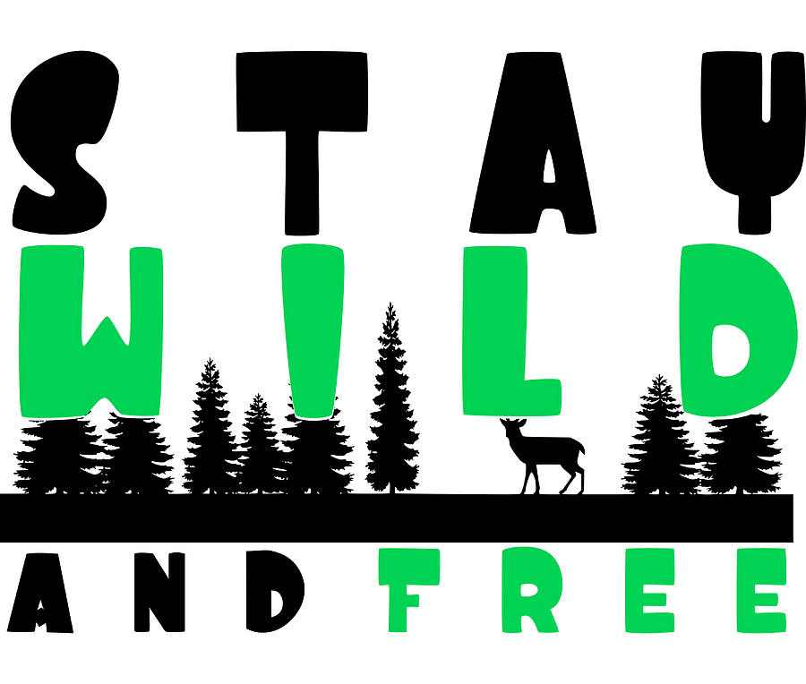 stay wild and free Poster trending Painting by Holly Lee - Fine Art America