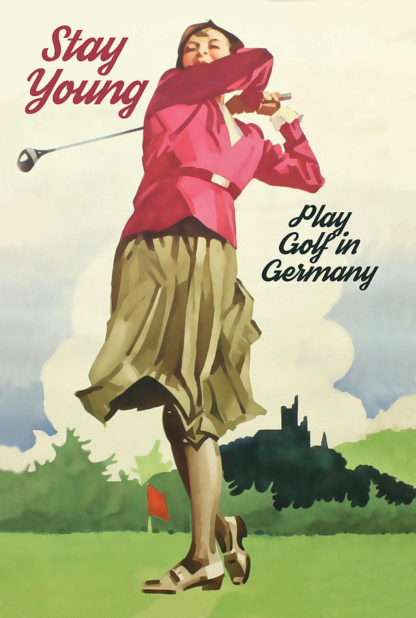 Golf Digital Art - Stay Young and Play Golf in Germany by Long Shot
