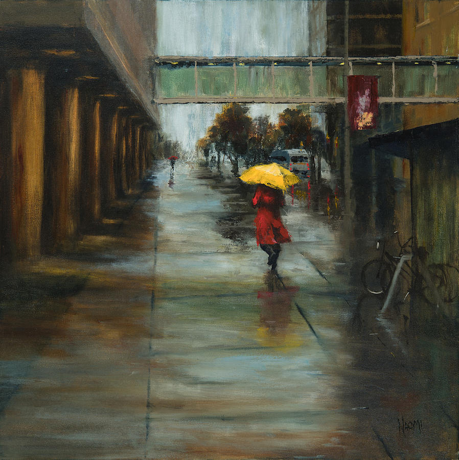 Minneapolis Painting - Staying Dry by Naomi Tiry Salgado