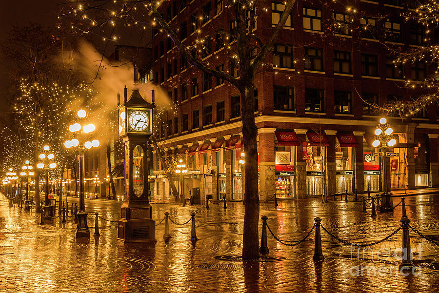 Steam Clock Gastown, Vancouver, British Columbia, Canada Photograph by Michael Wheatley
