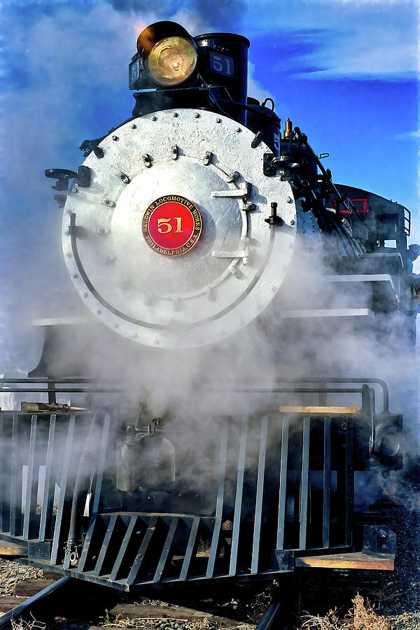 Steam Engine #51 at Yakima Station Photograph by Larey McDaniel