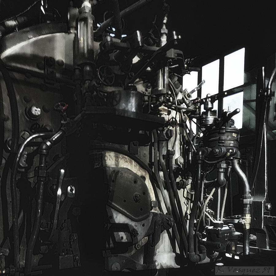 Steam Engine Boiler Chama, NM. Photograph by Rene Vasquez